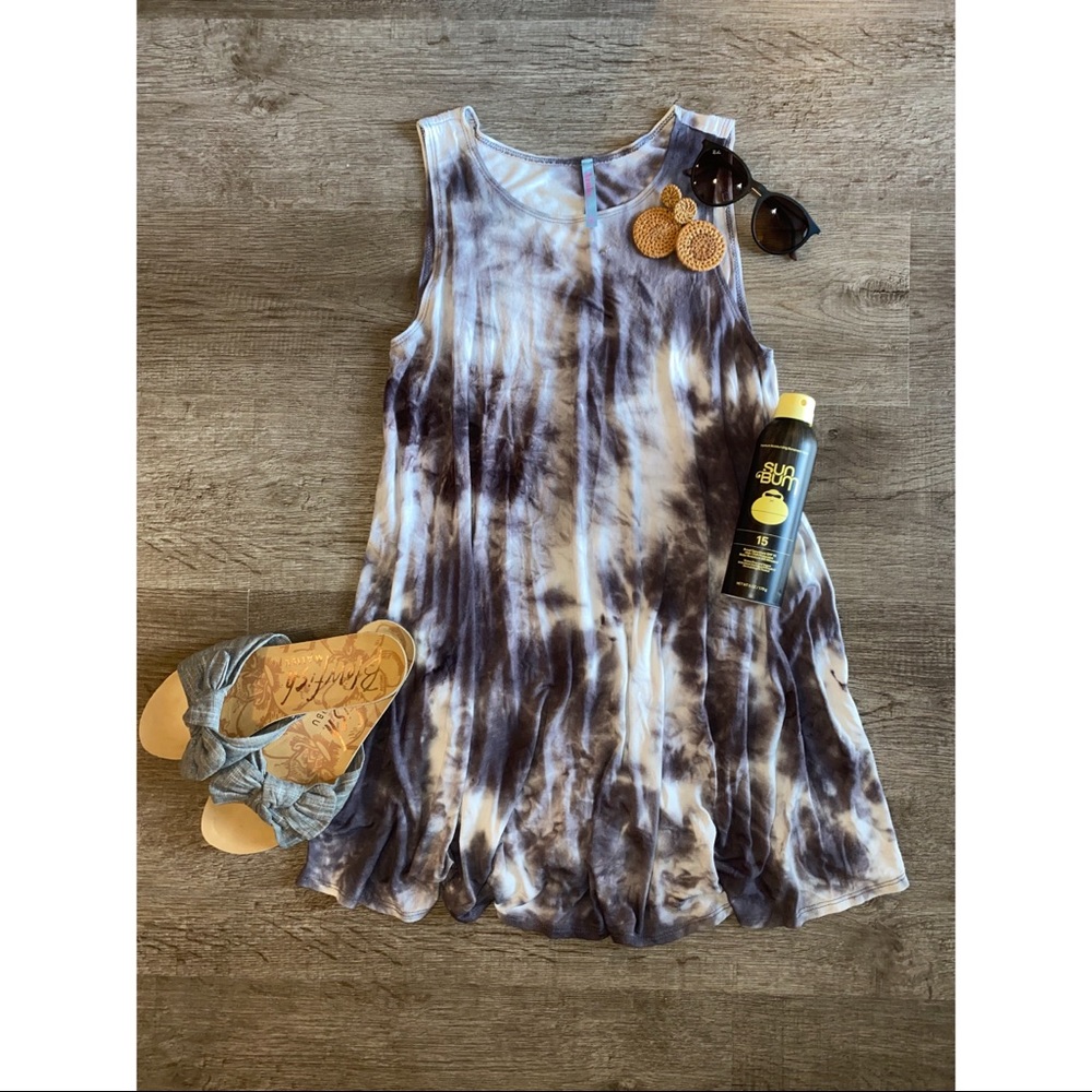 Tie-Dye Summer Beach Coverup/Beach Dress